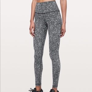 Lululemon “static” print align leggings